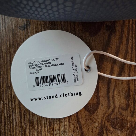 Staud Allora Micro Tote Blue - Picture 3 of 6